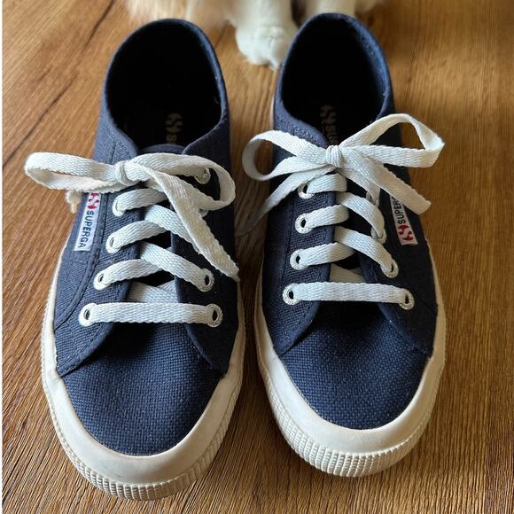 Superga Navy Sneakers Size 36 US 6 - Picture 2 of 5